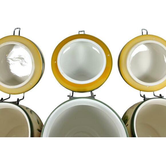 Gibson Home Fruit Grove Canister Set Apples, Grapes, Pears, 1 Large/2 Medium - Picture 11 of 12